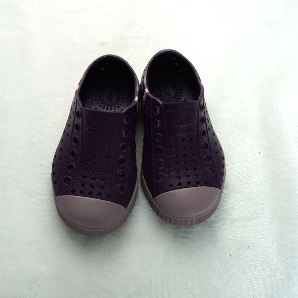 Kids Native Shoes Jefferson Purple Slip-On Sneakers Size C6‎